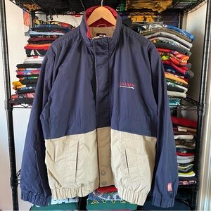Vintage Chaps Ralph Lauren Jacket Windbreaker Zip Up Multicolor 1990s